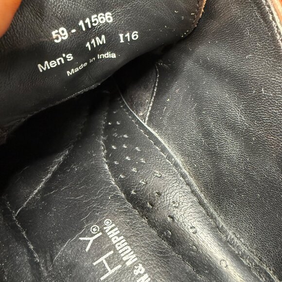 Johnston & Murphy Mens Tan Leather Oxford Shoes 11M - Picture 6 of 9